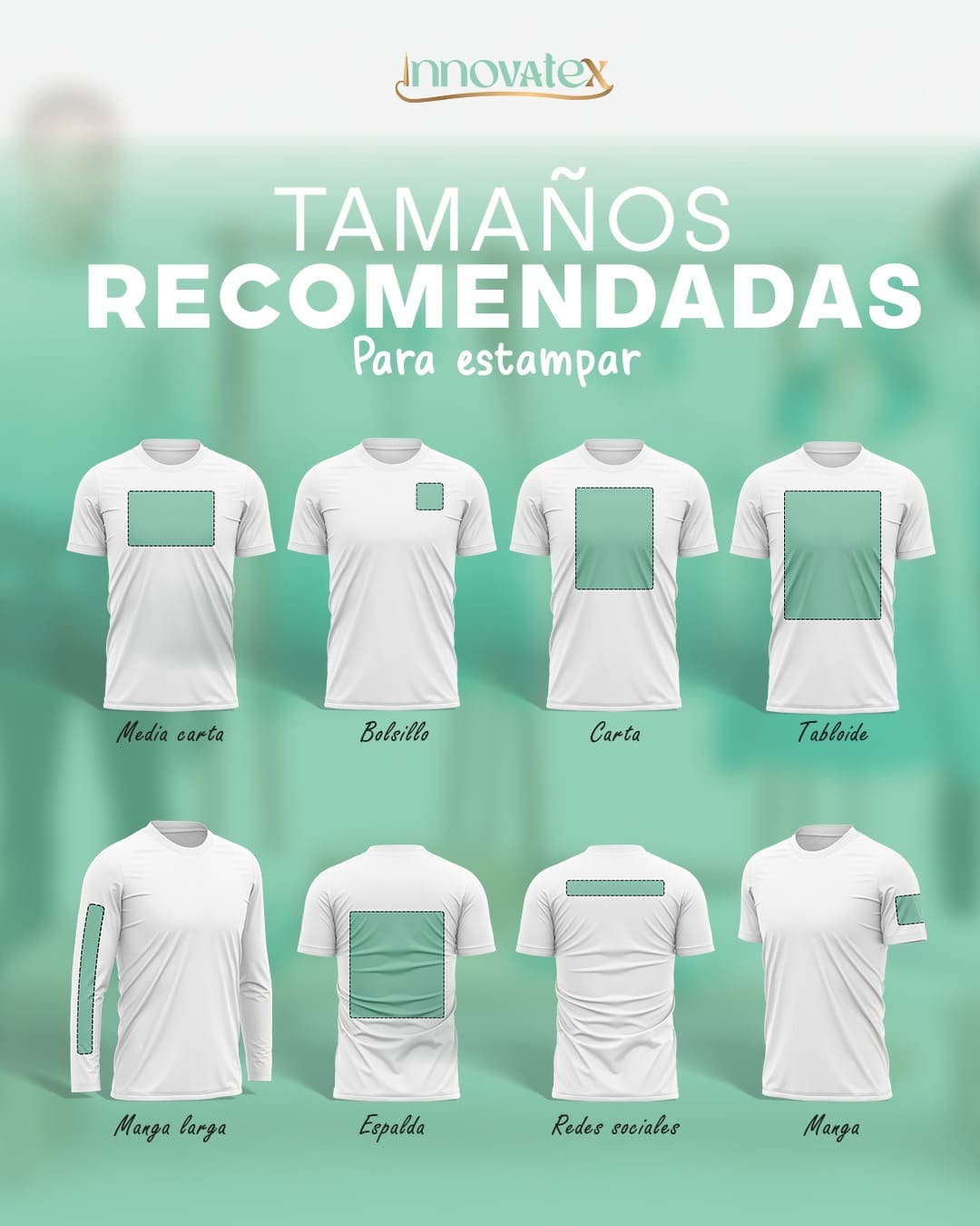 Guía de ubicación de logos en chaqueta