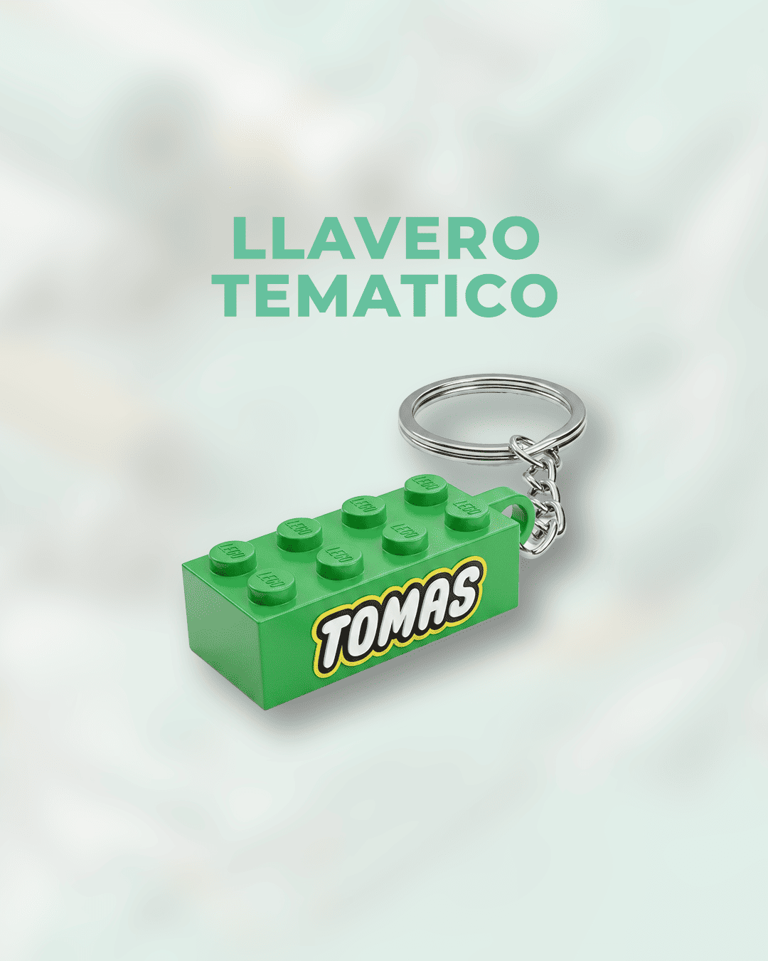 Llavero de Cuero y Metal